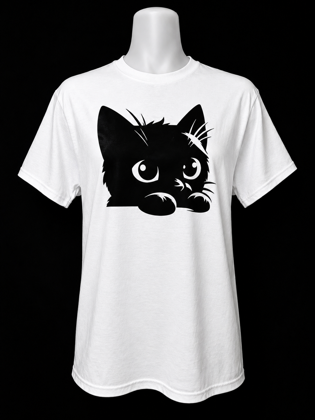 Custom Unisex T-Shirt-Black Cat