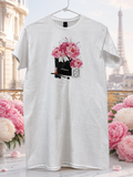 Custom Unisex T-Shirt-Cosmetics and a handbag in Paris