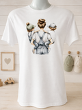 Custom Unisex T-Shirt- featuring a design of a mother carrying two children.