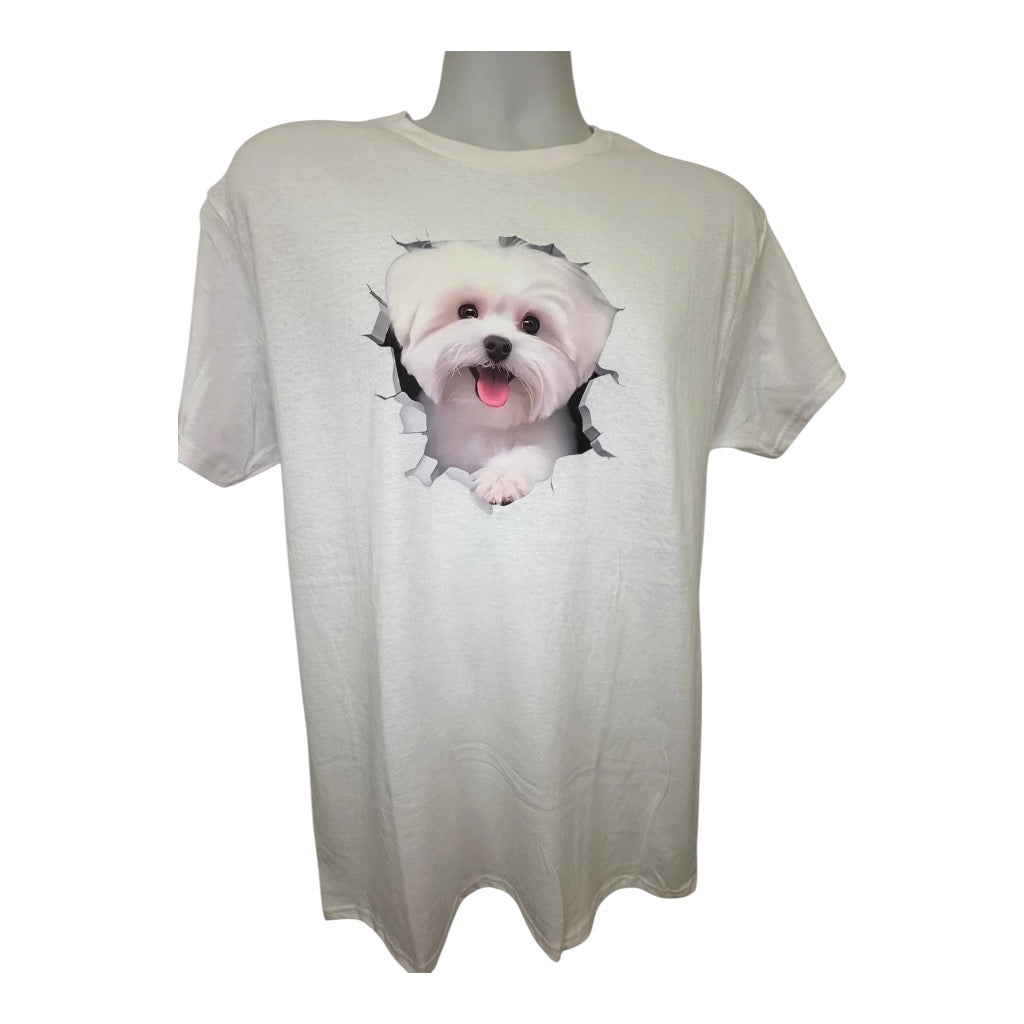 Custom Unisex T-Shirt-Cute Dog Graphic