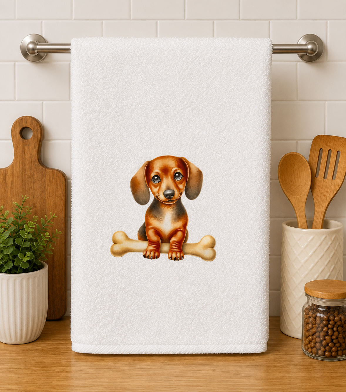 Custom Kitchen Towel-Cat and Pet