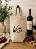 Custom Canvas Wine Bag - Is Wine a Carb?