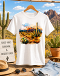 Custom Graphic T-Shirt- with a beautiful desert design.