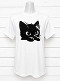 Custom Unisex T-Shirt-Black Cat