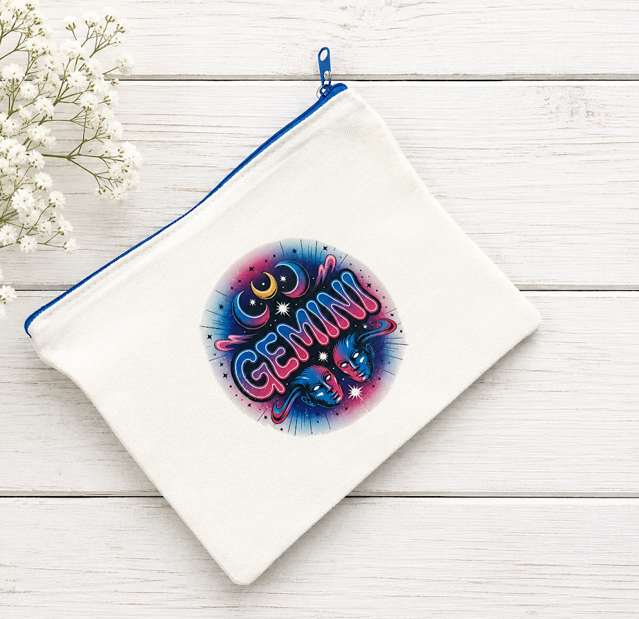 Custom Canvas Pencil-(Blue Zodiac Gemini) –