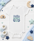 Custom Baby Bodysuit-(Hello World I'm new Here)