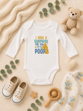 Custom Baby Bodysuit-(I Have Surprise for you It's Poop)