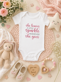 Custom Baby Bodysuit-( She Leaves a Uttle