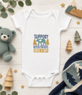 Custom Baby Bodysuit-(Support Wildlife Raise a Boy)