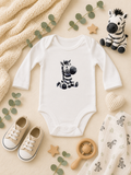 Custom Baby Bodysuit- with a Zebra