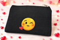 Custom Canvas Pencil-a winking emoji design