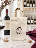 Custom Canvas Wine Bag - I'm On Cloud Wine