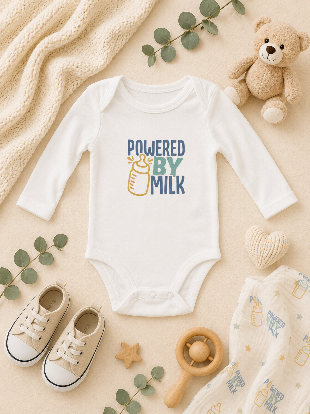 Custom Baby Bodysuit-(Powered By Milk)